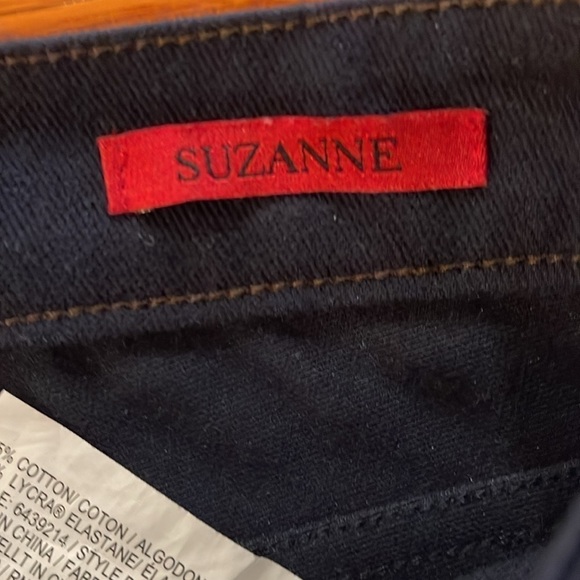 Love Jeans Suzanne Straight Leg – Tall Ink Blue Stretchy Mid Rise Women’s Sz 10 - Picture 6 of 10